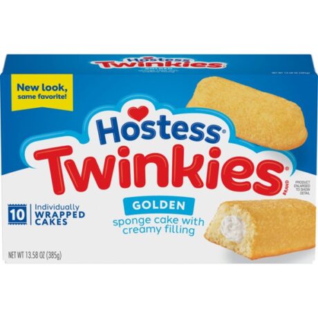 HOSTESS TWINKIES, Creamy Golden Sponge Cake, Individually Wrapped, 10 Count 13.58 oz