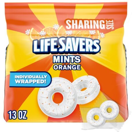 Life Savers Orange Breath Mint Hard Candy, Sharing Size - 13 oz Bag
