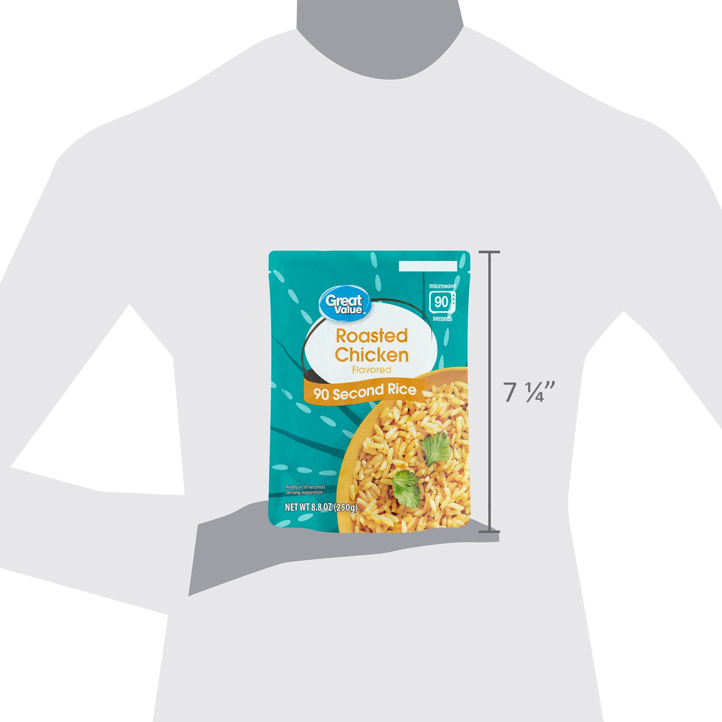 Great Value Chicken Flavored Rice 90 Second Pouch, 8.8 oz – PantryDash