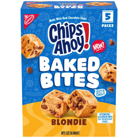 CHIPS AHOY! Baked Bites, Blondie, 5 - 1.5 oz Snack Packs (5 Bites per Pack)