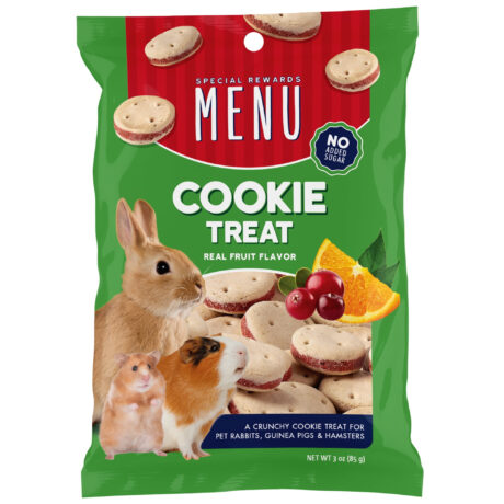Menu Cookies with Cranberries Rabbit, Guinea Pig, & Hamster Treats, 3 Oz