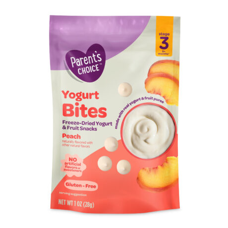 Parent’s Choice™ Peach Stage 3 Toddler Yogurt Bites Snack, 1 oz Pouch