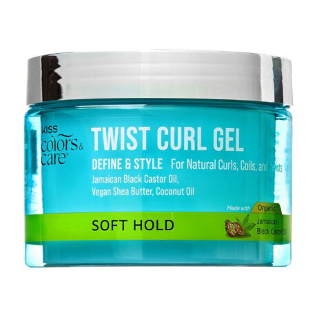 KISS Colors & Care Define & Style Twist Curl Gel for Natural Curls, Coils, & Twists