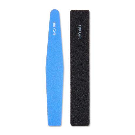 Equate Salon Fashion Boards or Nail Files for Nail Care Including Shaping & Smoothing, Each 2 Sided 100 Grit and 180 Grit, Purple & Black (2 Count of 1 Narrow and 1 Wide)