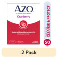 (2 pack) AZO Cranberry Urinary Tract Health Dietary Supplement, Sugar-Free, 50 Count